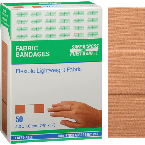 Bandages, Rectangular/Square, 3", Fabric, Non-Sterile Kelford
