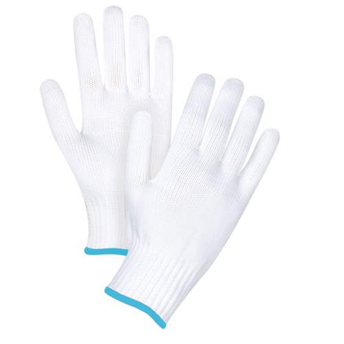 Gants tricot&eacute;s sans couture, Polyester, Calibre 10, T-Grand Kelford