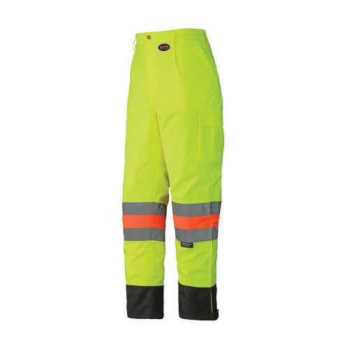 6039 Pantalon de s&eacute;curit&eacute; imperm&eacute;able pour le contr&ocirc;le de la circulation, Polyester, T-petit, Jaune lime haute visibilit&eacute; Kelford