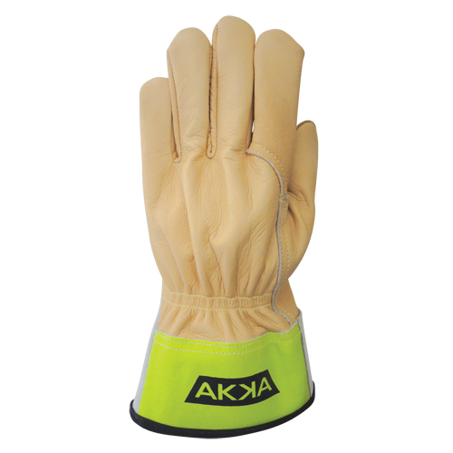 Lineman's Gloves, Small, Grain Cowhide Palm Kelford