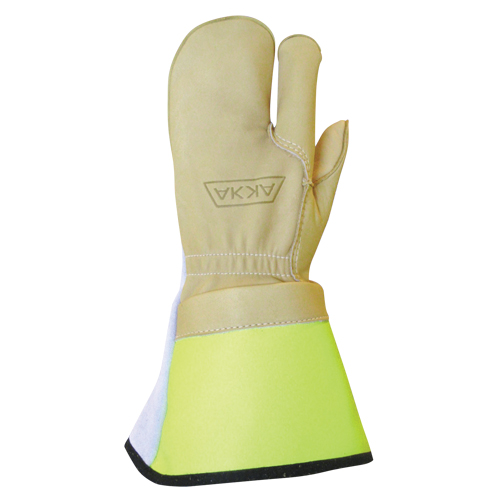 Gants &agrave; 3 doigts pour monteur de ligne, Moyen, Paume en Cuir fleur de vache Kelford