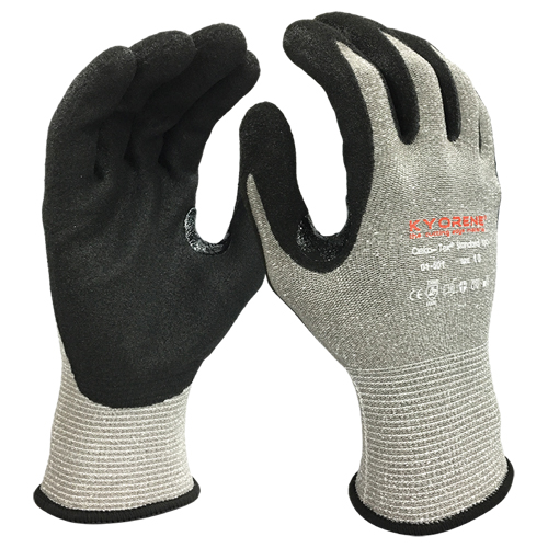 Cut-Resistant Gloves, Size Large/9, 13 Gauge, Foam Nitrile Coated, Kyorene&reg; Shell, ANSI/ISEA 105 Level 3/EN 388 Level C Kelford