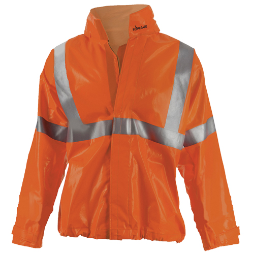 J162 310DH Utili-Gard&reg; FR Jacket, PVC, Large, Orange Kelford