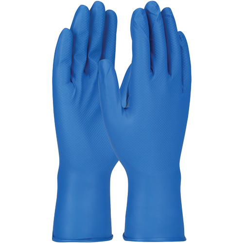Gants Grippaz, Petit, Nitrile, 8 mils, Sans poudre, Bleu Kelford