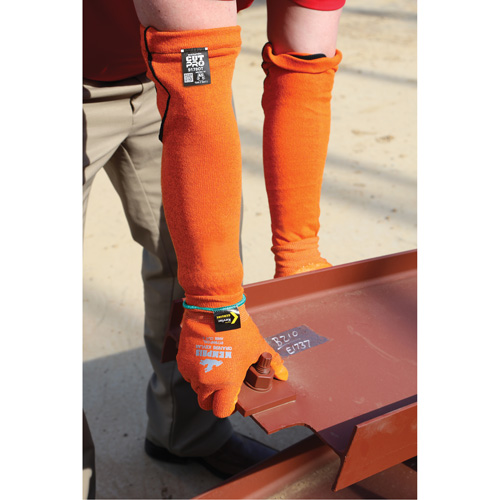 Memphis&reg; Sleeves, Kevlar&reg;, 18", ASTM ANSI Level A5, Orange Kelford