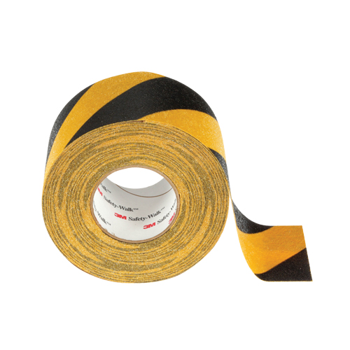 Safety-Walk 600 Series Anti-Slip Tape, 6" x 60', Black & Yellow Kelford