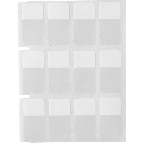 Core Series Self-Laminating Wire & Cable Labels, Vinyl, 0.5" L x 0.75" H, Clear Kelford