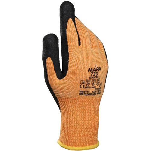 TempDex 720 Thermal Cut-Resistant Gloves, Size 7, Nitrile Coated, Aramid Shell, ASTM ANSI Level A2/EN 388 Level 3/EN 388 Level B Kelford