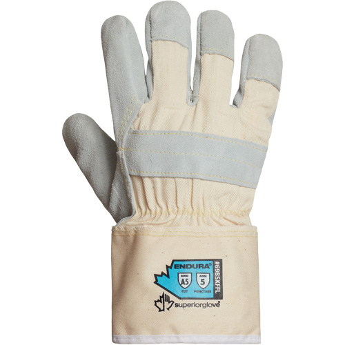 Endura&reg; Cut-Resistant Gloves, Small, Split Leather Palm Kelford