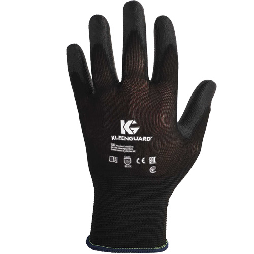 Gants polyvalents KleenGuard G40, 6/T-petit, R&ecirc;vetement Polyur&eacute;thane, Calibre 15, Enveloppe en Nylon Kelford