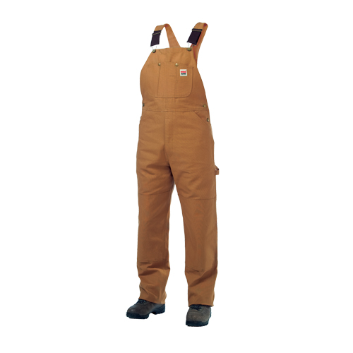 Unlined Duck Overalls, Men's, Large, Brown Kelford
