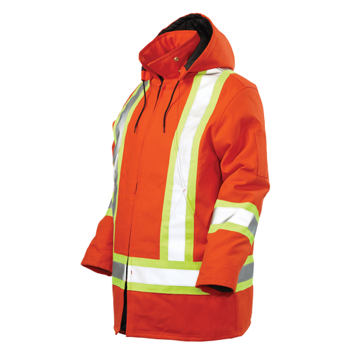 Safety Parka, High Visibility Orange, Large Kelford