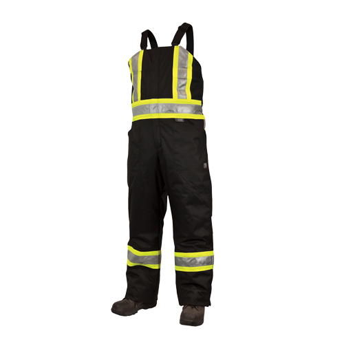 Salopettes de s&eacute;curit&eacute; doubl&eacute;e, Polyester/Polyur&eacute;thane, Grand, Noir Kelford
