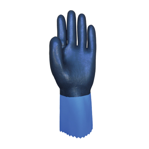 Gants enti&egrave;rement tremp&eacute;s et r&eacute;sistants aux produits chimiques Summitech, Taille Petit/7, 11,8" lo, Chloropr&egrave;ne, Doublure en Poly-coton, 59 mils Kelford