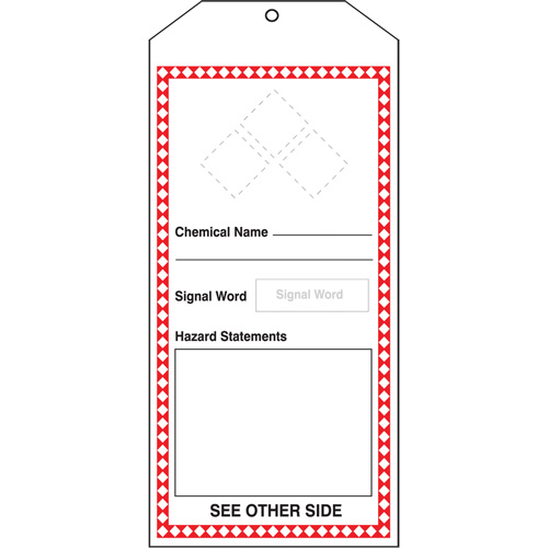 Tr&egrave;s grandes &eacute;tiquettes SGH, Papier cartonn&eacute;, 3-7/8" la x 8-1/2" h, Anglais Kelford