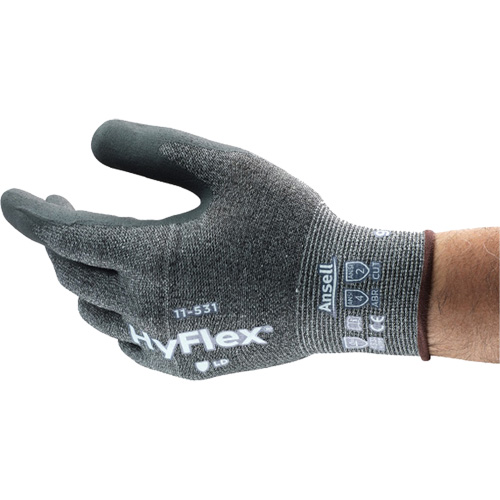 Gant enduit Hyflex r&eacute;sistant &agrave; la coupe, 6, R&ecirc;vetement Nitrile, Calibre 18, Enveloppe en Nylon Kelford