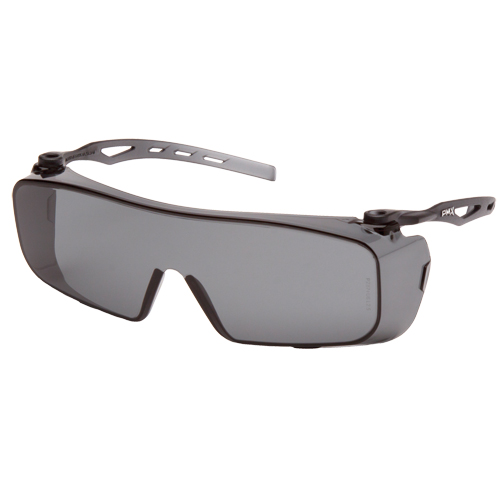 Cappture OTG Safety Glasses, Grey/Smoke Lens, Anti-Fog, ANSI Z87+/Meets/Exceeds CSA Z94.3 Kelford