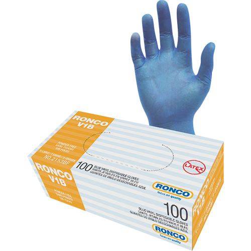 Disposable Gloves, X-Large, Vinyl, 3-mil, Powder-Free, Clear Kelford