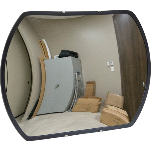 Roundtangular Convex Mirror with Bracket, 24" H x 36" W, Indoor/Outdoor Kelford