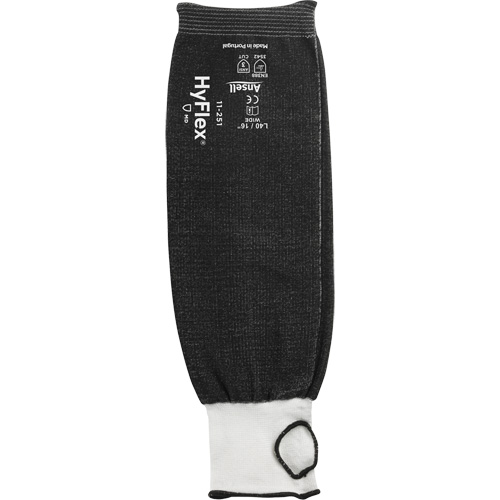 HyFlex&reg; Cut-Resistant Sleeve, HPPE, 16", ANSI/ISEA 105 Level 3, Black Kelford