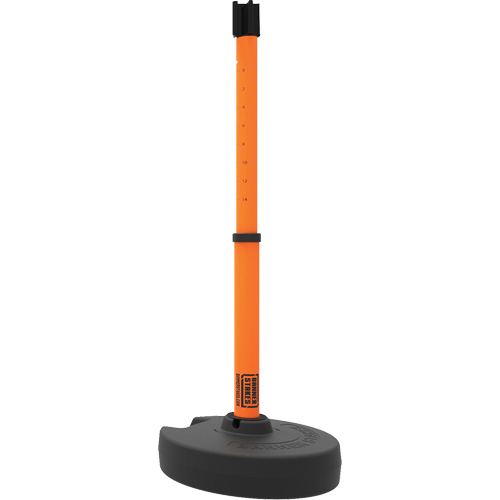 Base pour montant de barri&egrave;re PLUS, Hauteur de 42", Orange Kelford