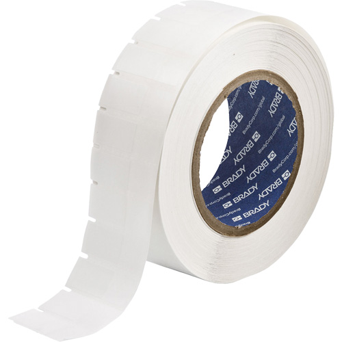 &eacute;tiquettes &agrave; transfert thermique B-461, Polyester, 0,6" lo x 1,625" h, Blanc Kelford
