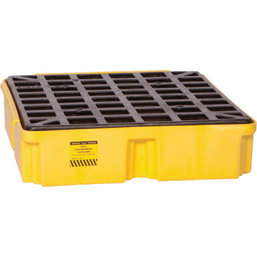 Modular Spill Platform, 15 US gal. Spill Capacity, 26" x 26.25" x 6.5" Kelford