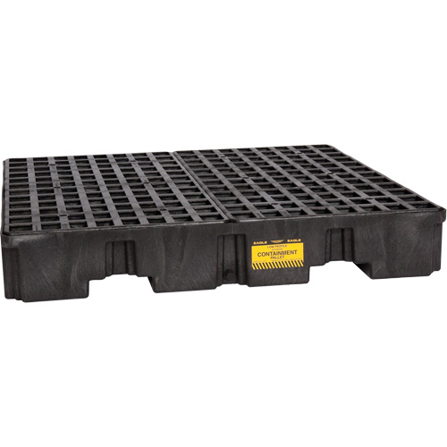 Spill Containment Pallet, 66 US gal. Spill Capacity, 51.5" x 51.5" x 8" Kelford
