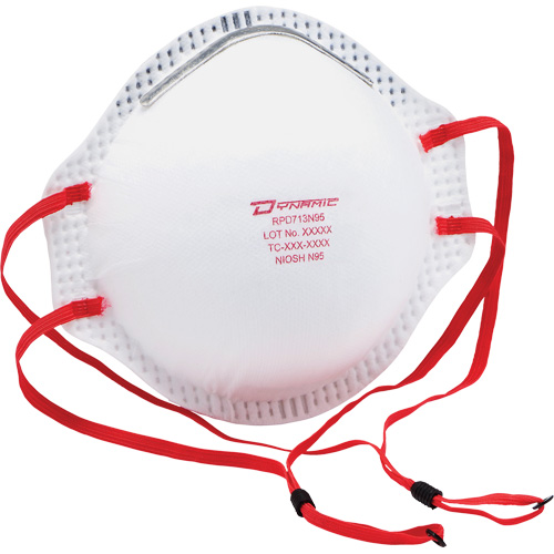 Respirateur contre les particules Dynamic, N95, Certifi&eacute; NIOSH, Taille unique Kelford