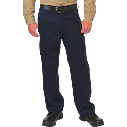 Pantalon de travail de protection contre l'arc &eacute;lectrique, 28, x 26, Bleu marin, 12,4 cal/cm2 Kelford