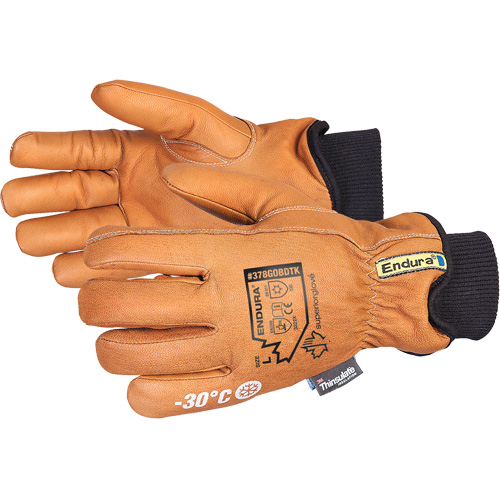 Endura&reg; Deluxe Winter Driver's Glove, X-Small, Grain Goatskin Palm, Thinsulate Inner Lining Kelford