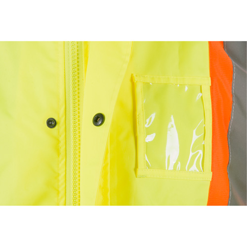 RZ1000 Rain Suit, Polyester, Medium, High Visibility Lime-Yellow Kelford