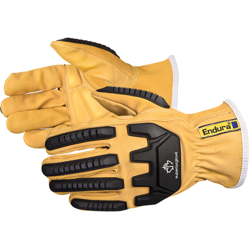 Endura&reg; Anti-Impact Driver's Gloves, X-Small, Grain Goatskin Palm, Kevlar&reg; Inner Lining Kelford