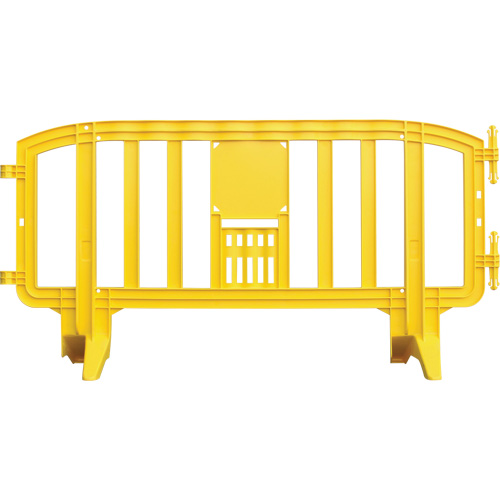 Movit Barricade, Interlocking, 78" L x 39" H, Yellow Kelford