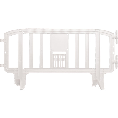 Barricade Movit, Emboîtables, 78" lo x 39" h, Blanc Kelford