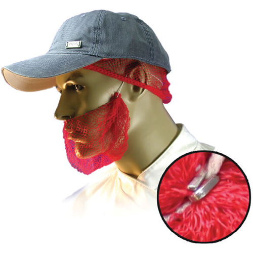 Filets &agrave; barbe jetables, Polypropyl&egrave;ne, Rouge Kelford