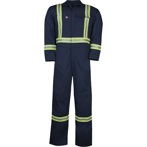Combinaison non doubl&eacute;e Westex UltraSoft, Taille Grand (grande taille), Bleu marine, 12,4 cal/cm2 Kelford