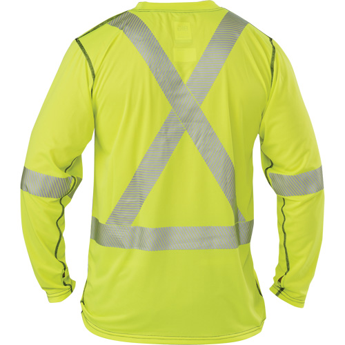 T-shirt &agrave; manches longues haute visibilit&eacute; Polartec Power Grid, Polyester, 2T-Grand, Jaune lime haute visibilit&eacute; Kelford