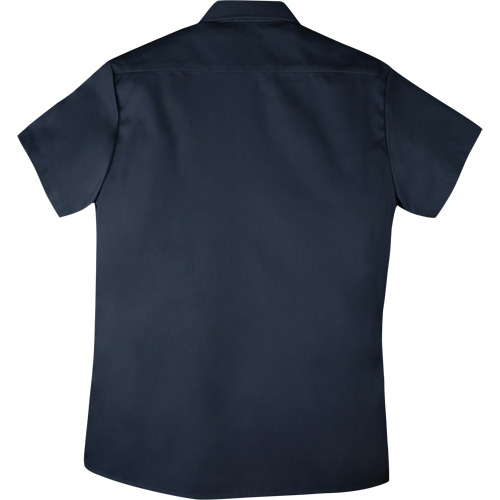 Chemise de travail &agrave; manches courtes en tissu crois&eacute;, Hommes, 4T-Grand, Bleu marine Kelford