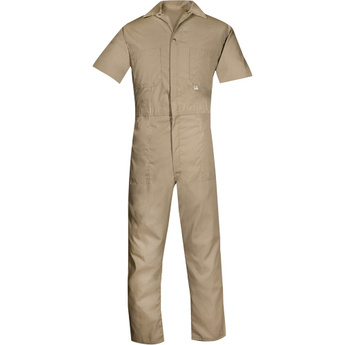 Short-Sleeved Coveralls, Men's, Tan, Size Medium Kelford