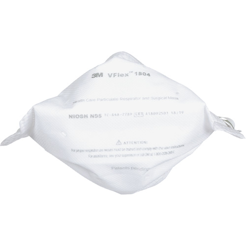 Respirateur et masque chirurgical VFlex contre les particules en sant&eacute;, N95, Certifi&eacute; NIOSH Kelford