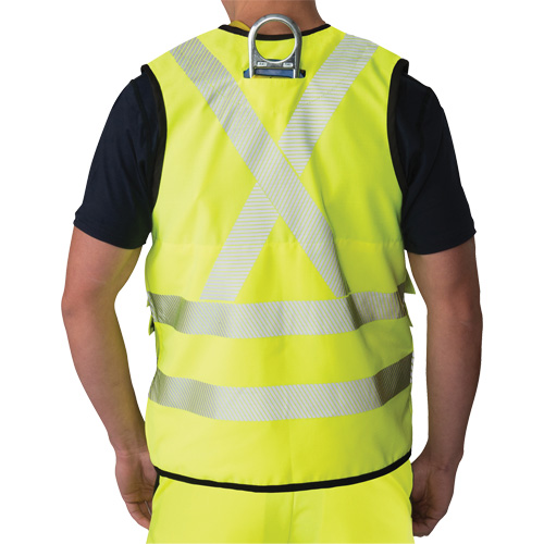 Ripstop Surveyor's Vest, High Visibility Lime-Yellow, Small, Polyester Kelford