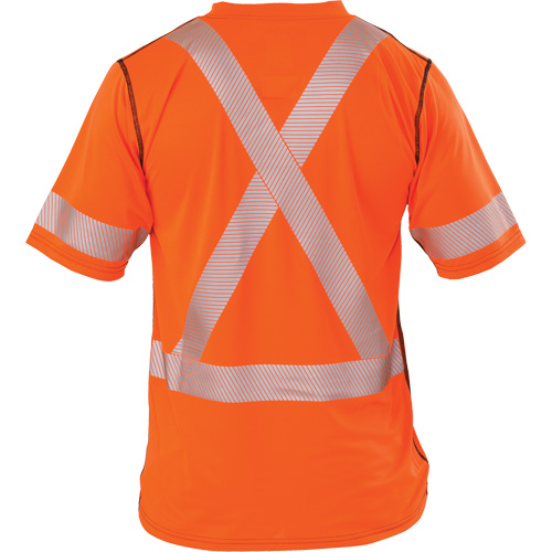 Polartec&reg; Power Grid&reg; High Visibility Short Sleeved T-Shirt, Polyester, 2X-Large, Orange Kelford