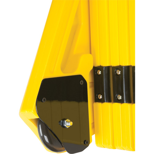 Portable Mobile Barrier, 40" H x 13' L, Yellow Kelford