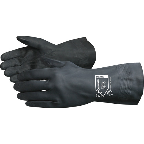 Chemstop Lined Chemical-Resistant Gloves, Size 7, 12" L, Neoprene, Flock-Lined Inner Lining, 30-mil Kelford
