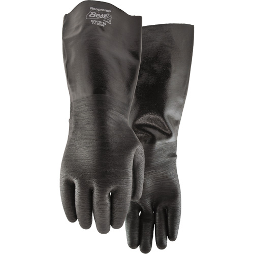 Gants r&eacute;sistants aux produits chimiques, Taille Grand/10, 18" lo, N&eacute;opr&egrave;ne, Doublure en Coton, 84-mil Kelford