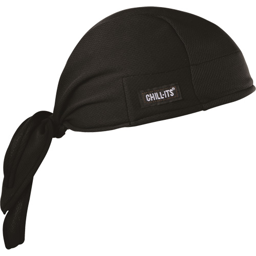 Chill-Its&reg; 6615 Cooling Doo Rag, Black Kelford