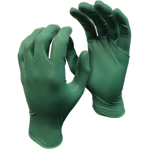 5559PF Green Monkey Gloves, Small, Nitrile, 4-mil, Powder-Free, Green Kelford