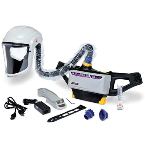 Trousse d'ensemble respirateur d'&eacute;puration d'air propuls&eacute; pour peintre Versaflo, Capuchon & visi&egrave;re, Pile Lithium-ion Kelford