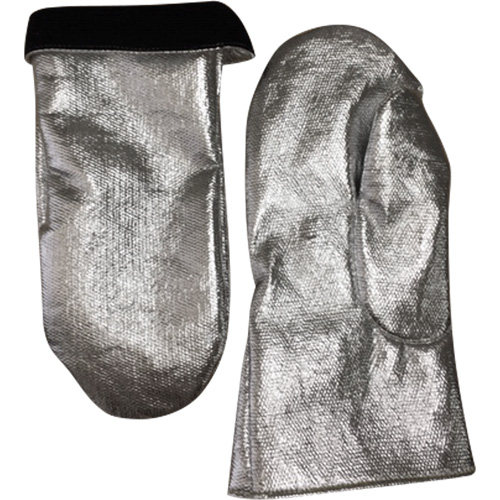 Mitaine de soudage r&eacute;sistant &agrave; la chaleur, Carbone aluminis&eacute;/Cuir, Taille unique, Prot&egrave;ge jusqu'&agrave; 800° F (426.66° C) Kelford